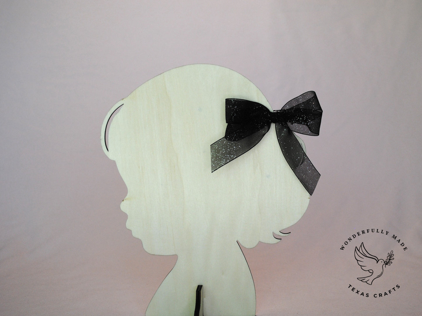 Black Sheer Bow