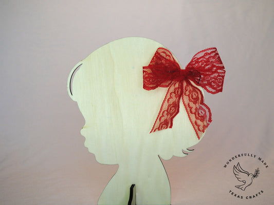 Red Lace Bow
