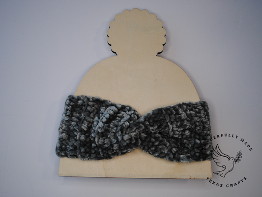 Twisted Ear Warmer - Gray Velvet