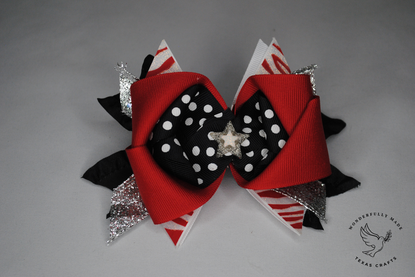 Black and Red Bow