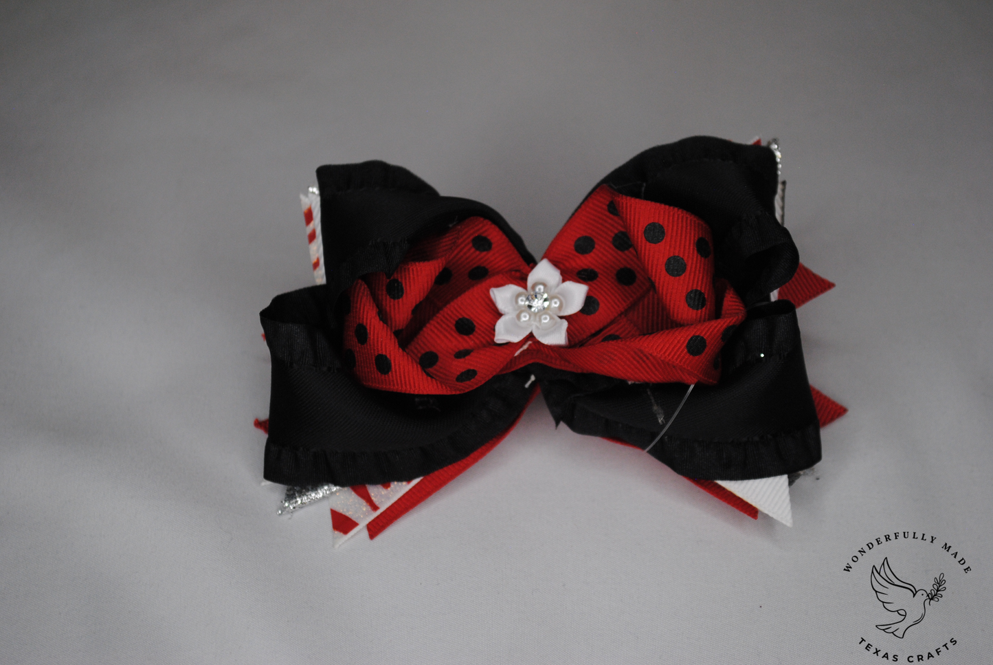 Black and Red Bow