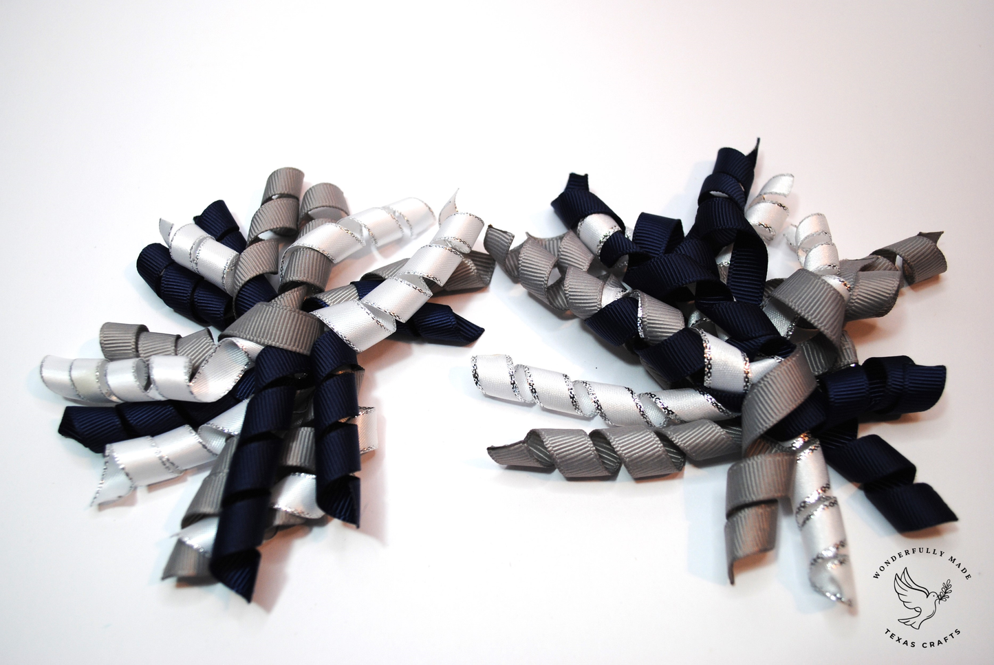 2 pcs - Navy, gray and white