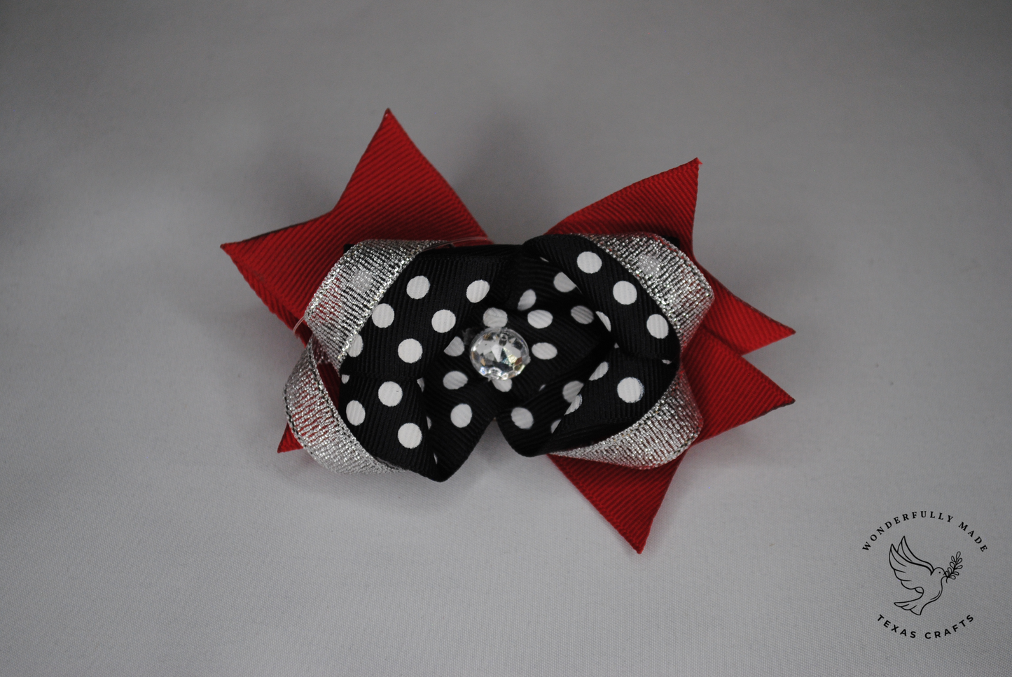 Red and Black mini bow