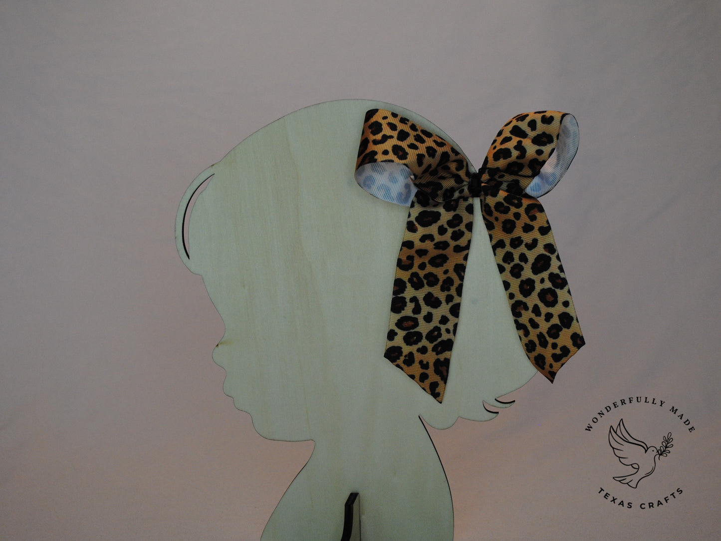 Leopard Print Bow