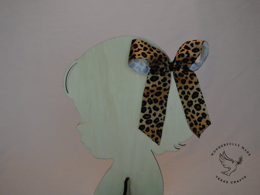 Leopard Print Bow