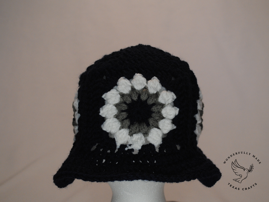 Navy Sunburst Bucket Hat