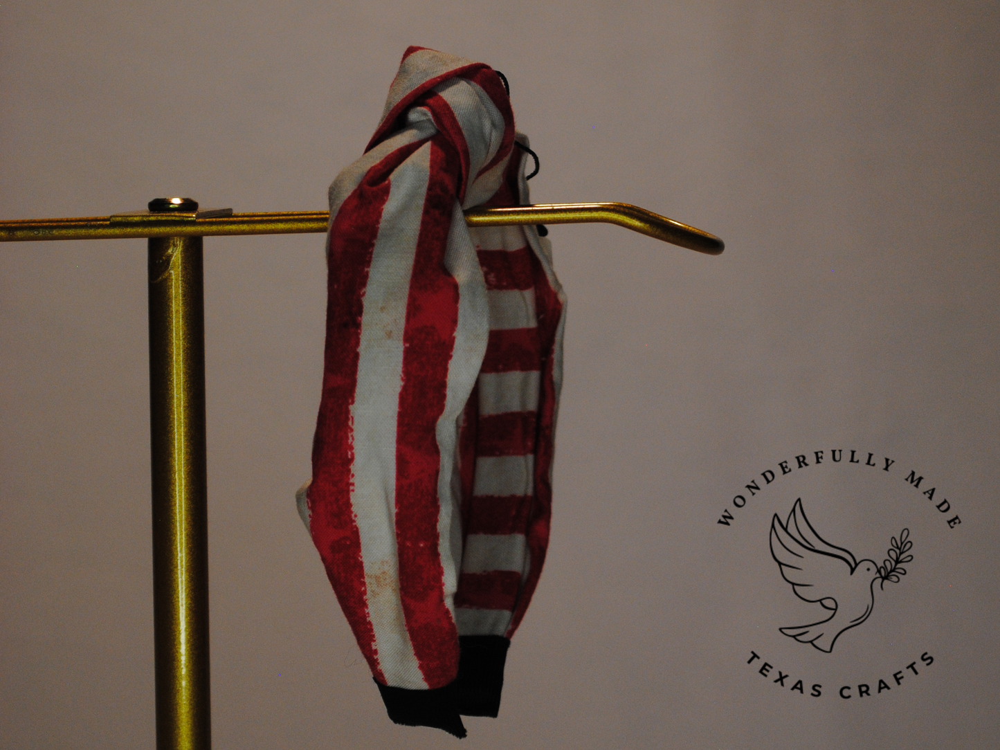 Red and White Stripe Headband