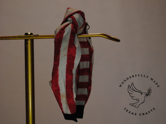 Red and White Stripe Headband