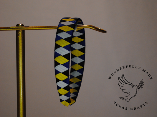Blue and Yellow Woven Headband