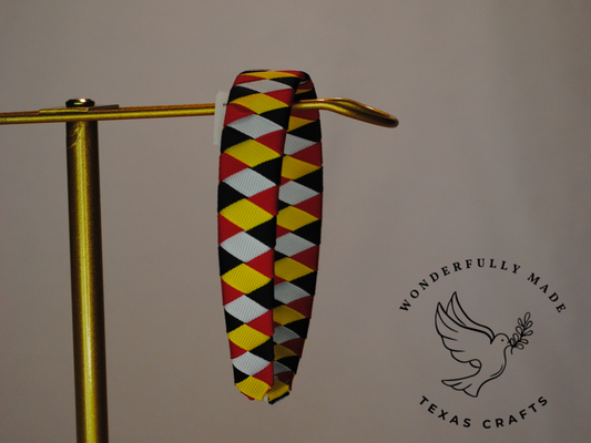 Yellow and Red Woven Headband