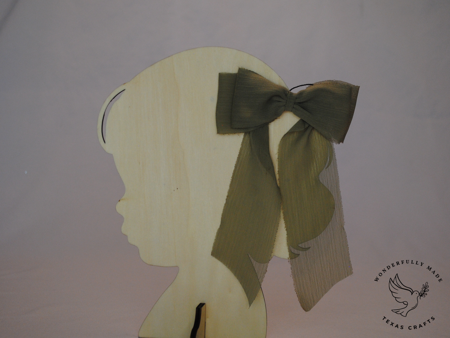 Sage Chiffon Bow