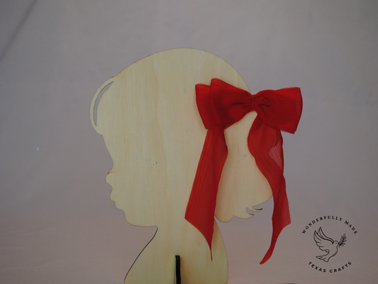 Red Chiffon Bow
