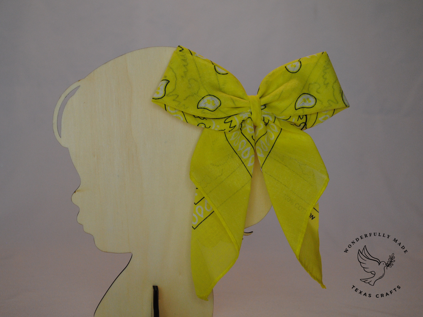 Yellow Bandana Bow