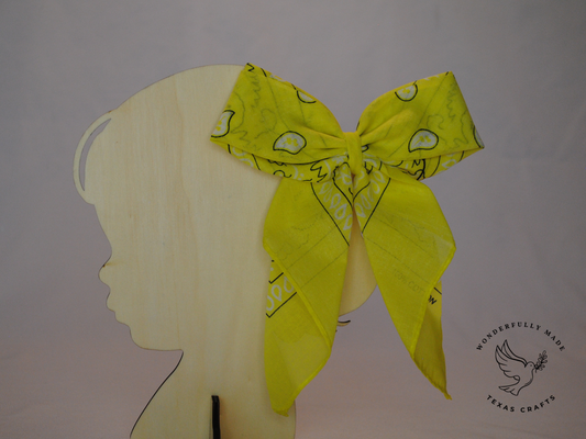 Yellow Bandana Bow