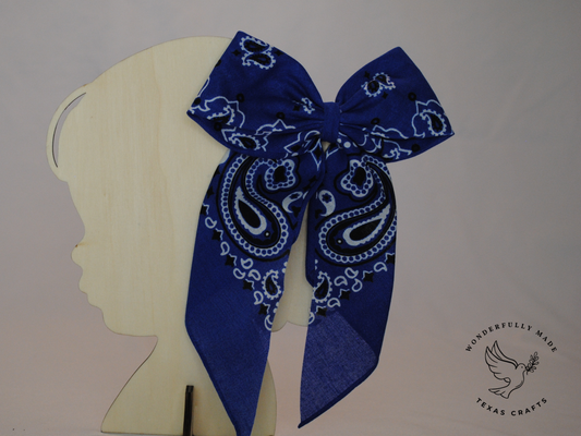 Purple Bandana Bow