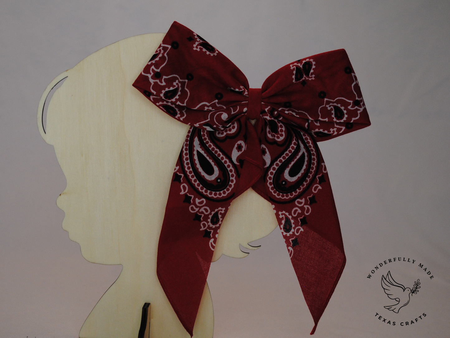 Red Bandana Bow