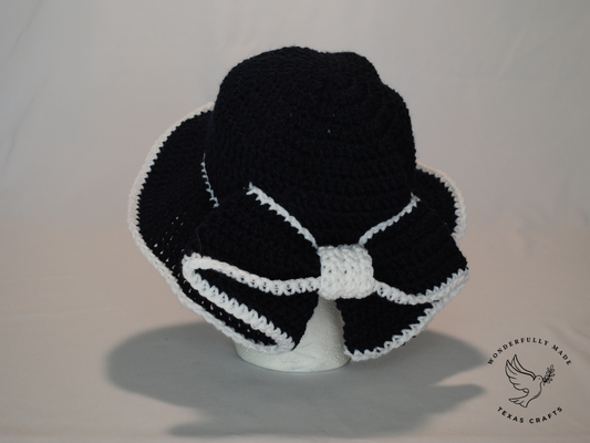 Navy Bow Hat