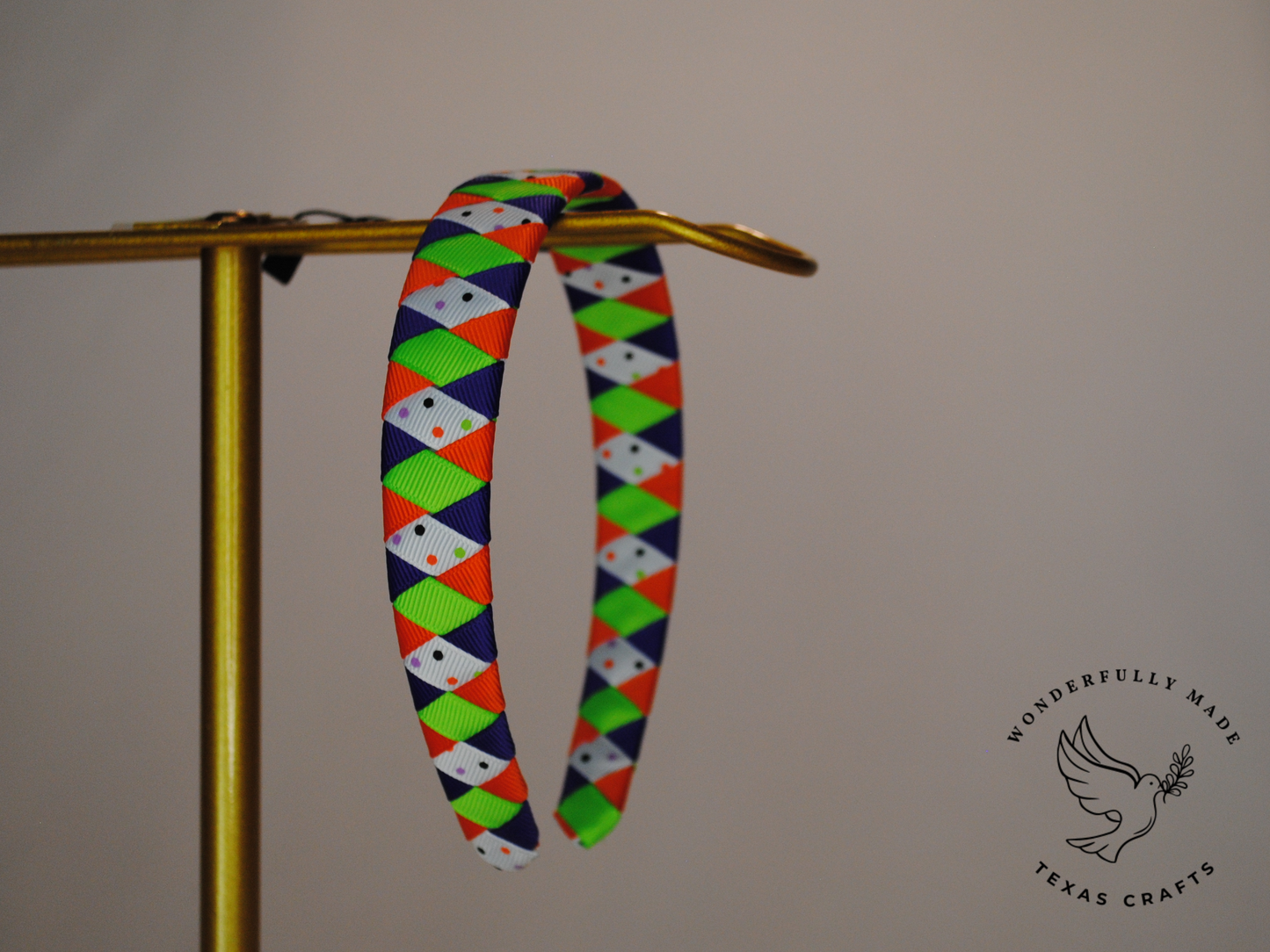 Purple and Orange Woven Headband