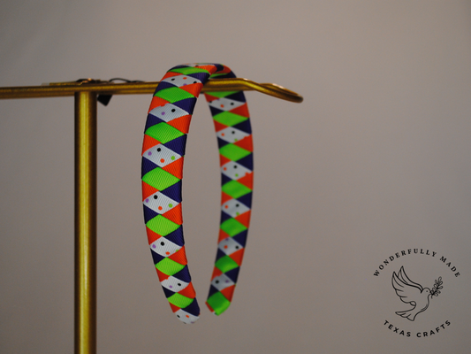Purple and Orange Woven Headband
