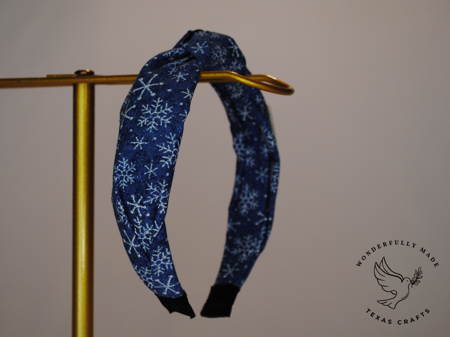 Blue Snowflake Headband