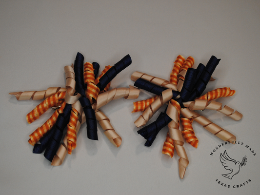 2 pcs - Plaid, Tan and Blue