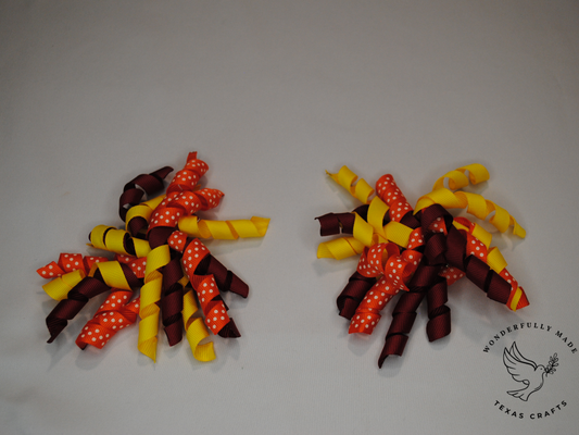 2 pcs - Maroon, Orange and Yellow