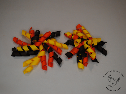 2 pcs - Brown, Orange and Yellow