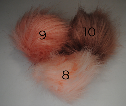 Pink Faux Fur Pom for Beanie